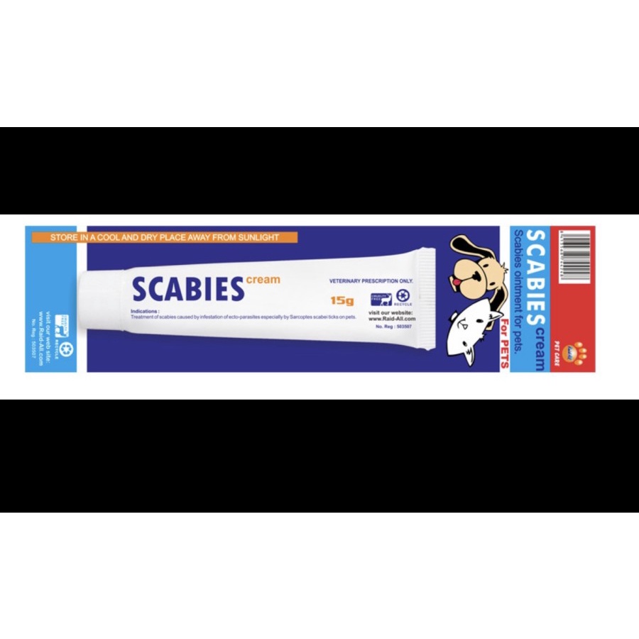 Salep Scabies Raidall untuk kucing anjing