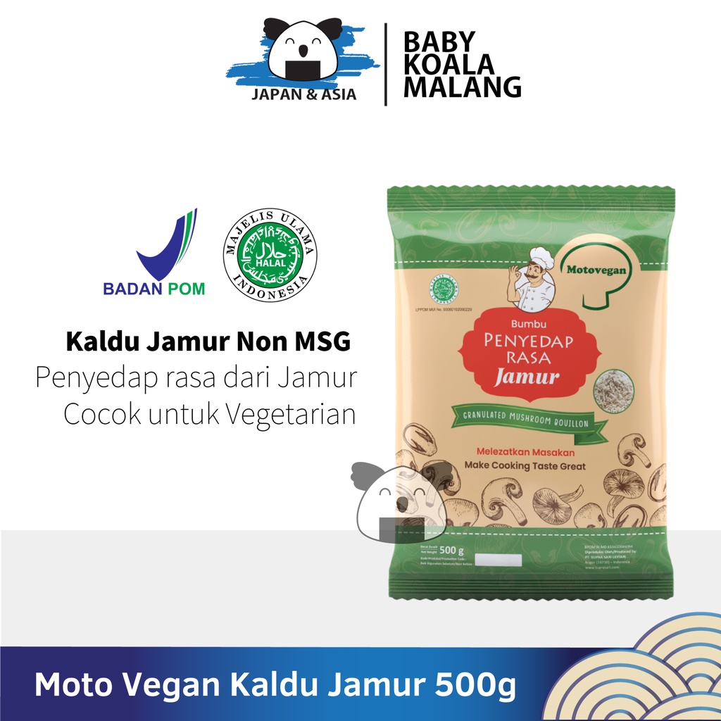 

MOTO VEGAN Kaldu Jamur Non MSG 500 g Halal │ Bukan Totole..