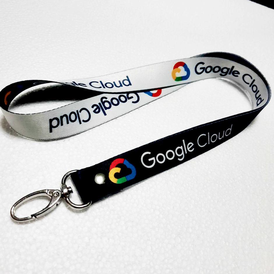 

New ! Lanyard printing gantungan ID card Google Cloud