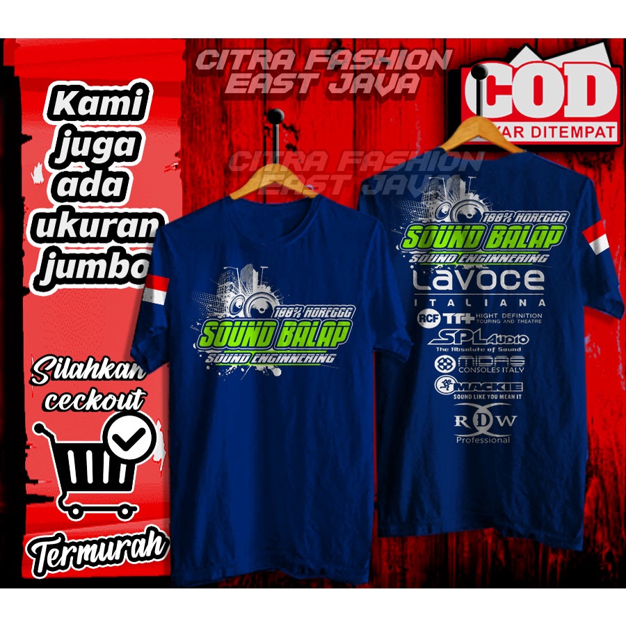 Kaos Baju Sound Balap Audio Sound System