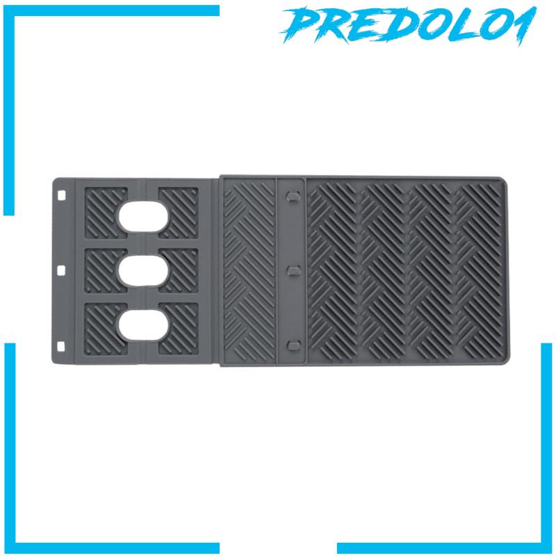 [Predolo1] Alas Pengering Piring Silikon Gadget Dapur Drain Shelving Rack Tempat Sabun Cuci Piring