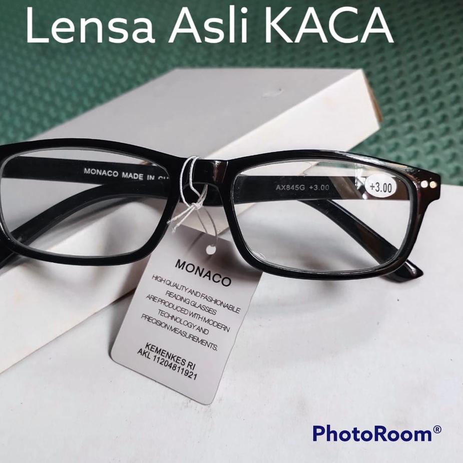 Terjamin  KACAMATA BACA PLUS LENSA ASLI KACA TAHAN GORES DAN BARET, KACAMATA BACA PRIA DAN WANITA LE