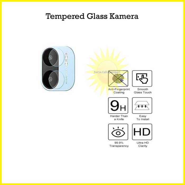 Tempered Glass Camera Xiaomi Redmi A1 - Anti Gores Kamera Redmi 10 5g