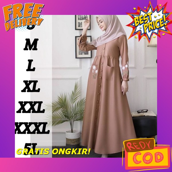 Baju Games Wanita Terbaru Gsmis Ori Modern Ceruty Gamis Perempuan Dewasa 2023 2022 Jumbo Kondangan D