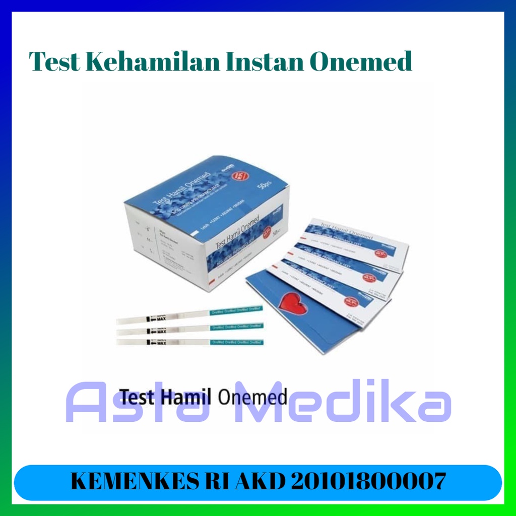 Alat Test Pack Kehamilan Instan HCG  Onemed Tes Pack onemed Alat test kehamilan onemed Tespek onemed Test pack hcg