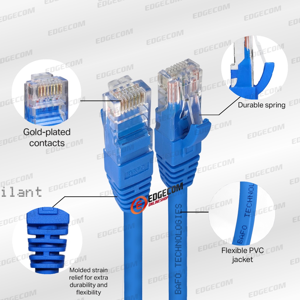 BAFO Kabel LAN RJ45 Cat6 15 Meter ORIGINAL