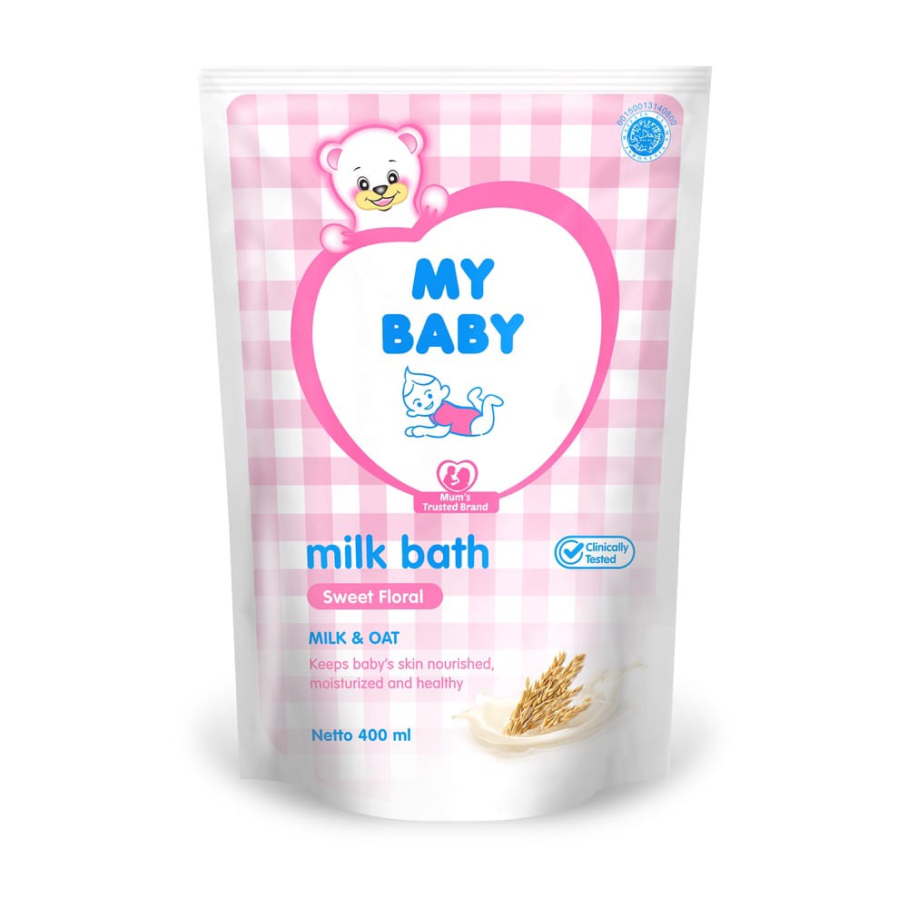 MY BABY MILK BATH REFILL 400ML &amp; 200ML Arjuna kids