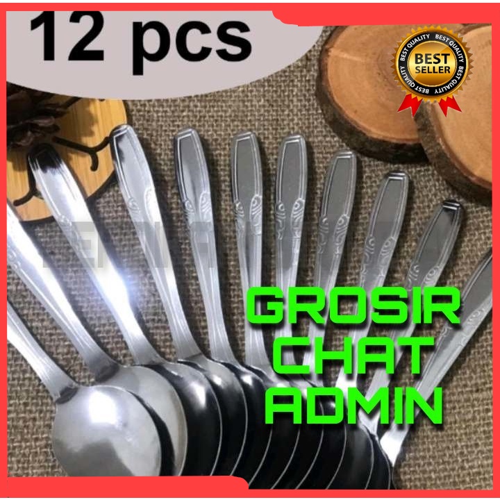 BS][SENDOK MAKAN STAINLESS 1LUSIN