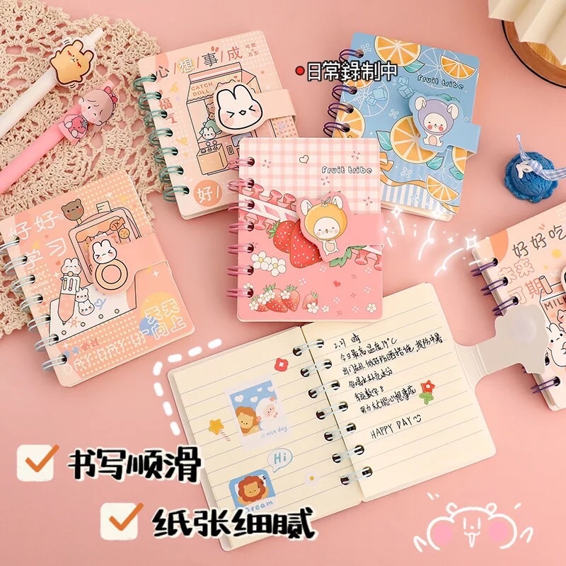 [MOTIF BISA PILIH PART 3] 80 LEMBAR A7 BUKU TULIS SAKU MINI BERGARIS KARAKTER KARTUN HEWAN LUCU MOTIF KAWAII DESAIN FANCY CUTE AESTHETIC JURNAL DEKORASI HARD COVER GAYA REMAJA CEWEK KOREA ANAK PEREMPUAN NOTEBOOK MURAH MEWAH BUNGA COD DIARY HARIAN