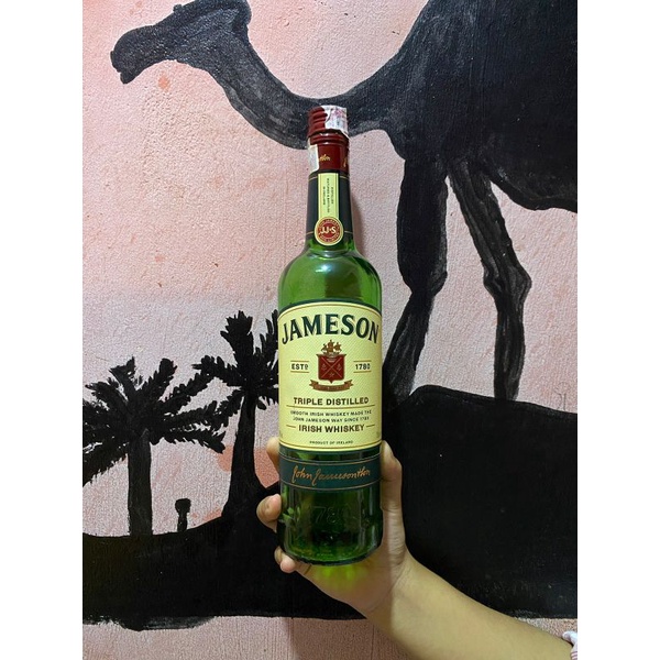 Botol bekas Minuman Jameson Weskey EST 1780 FREE PACKING AMAN