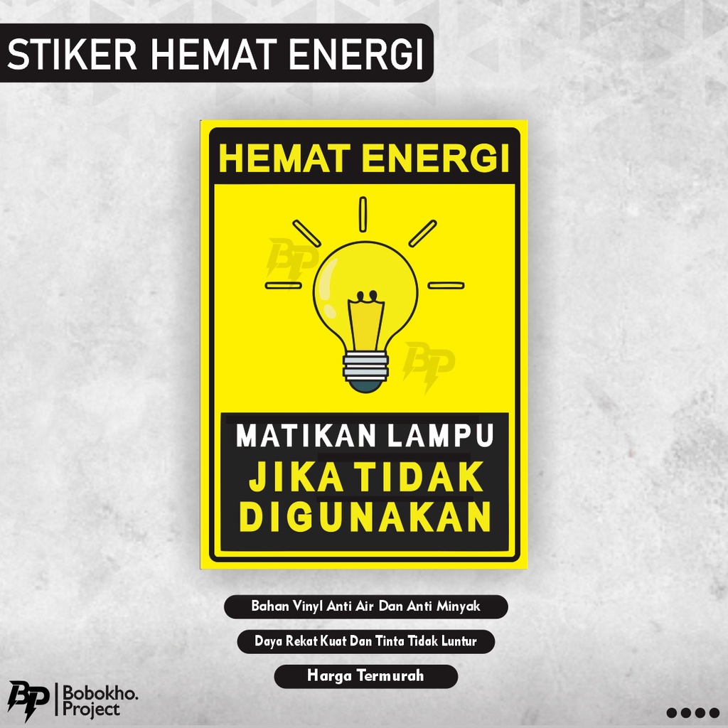 

Sticker Matikan Lampu / Sticker Harap Matikan Lampu / Sticker Hemat Energi / Sticker Hemat Listrik / Sticker Matikan Lampu Jika Tidak Digunakan