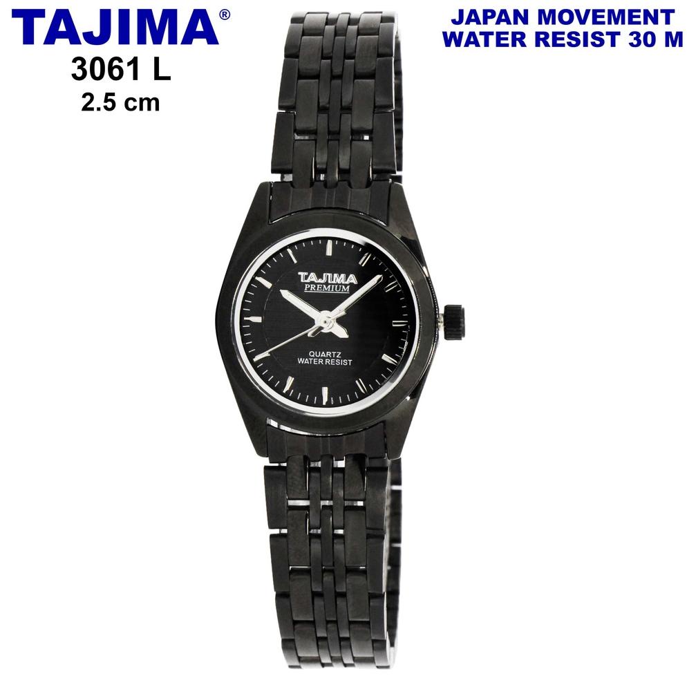 Jam Tangan Tajima Premium 3061 L Black Band Original Garansi 1 Tahun. ▪ PSI.22Ja23ᴾ