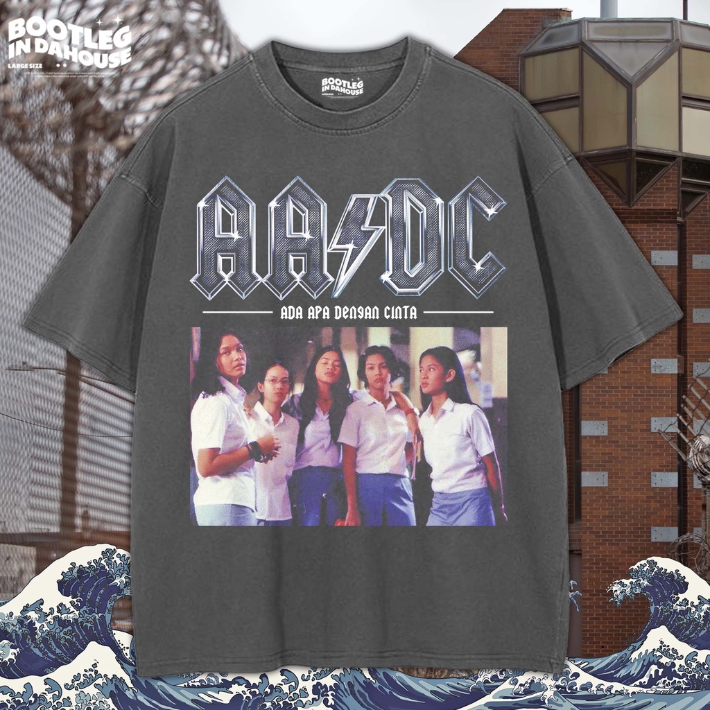 ACDC Oversize T-shirt Parody - Kaos AADC Vintage