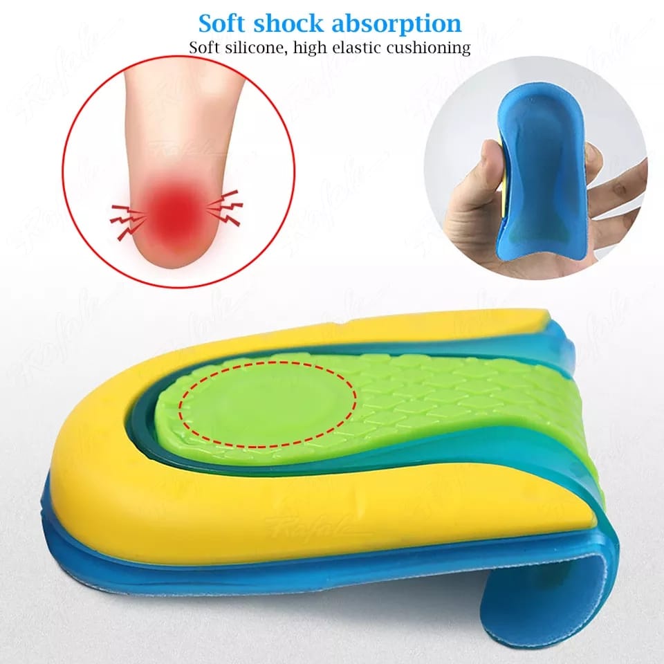 INSOLE SEPATU UNTUK TUMIT SAKIT PLANTAR FASIITIS SOL TUMIT PRIA DAN WANITA GEL SILIKON
