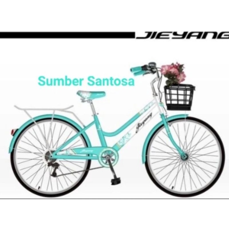 SEPEDA CITY BIKE DEWASA JIEYANG OPERAN SHIMANO 26 INCH TOSCA