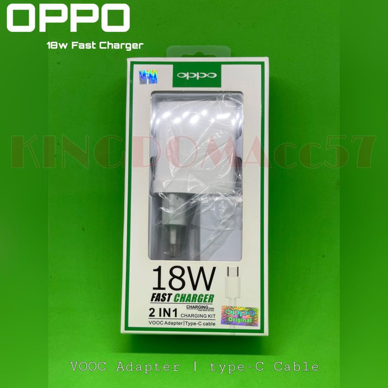 Charger OPPO A54 A74 5G Original 100% Fast Charging 18W TYPE C