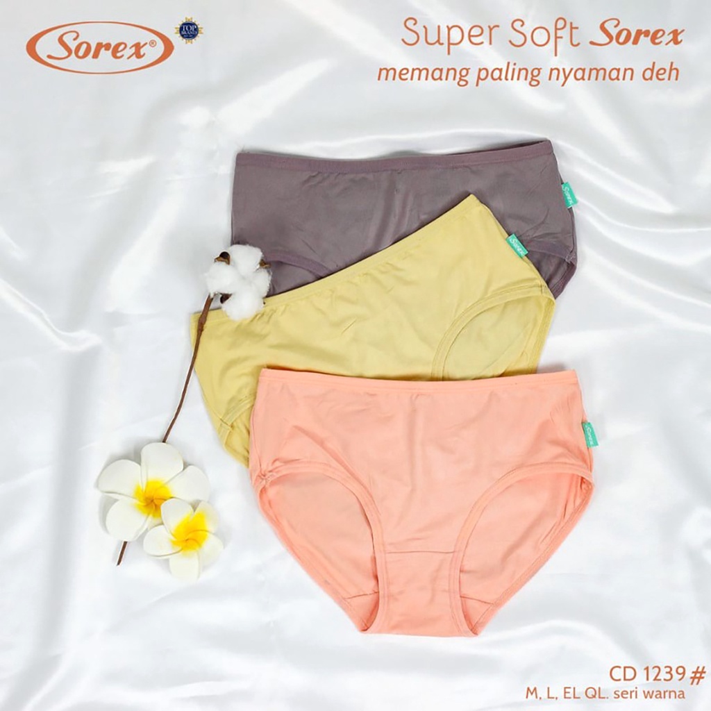 Celana Dalam CD Sorex 1239 Super Soft Celana Dalam Wanita Model Midi