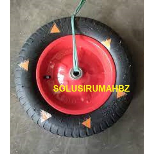 BAN GEROBAK HIDUP ARTCO ASLI HITAM COMPLETE SET RODA KARET KOMPLIT