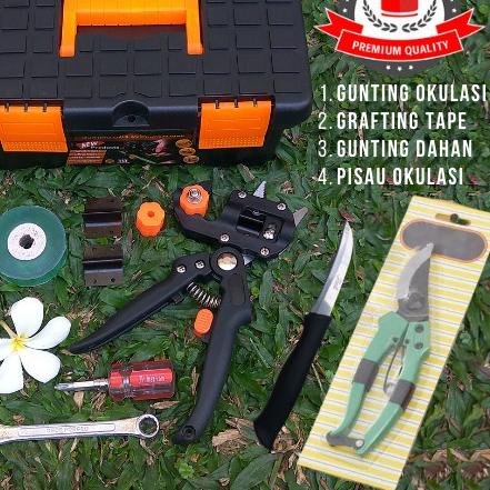 New | KBM|Grafting Tool Set Lengkap Gunting Dahan Pisau Okulasi
