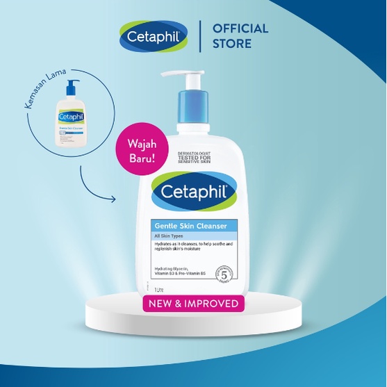 Cetaphil Gentle Skin Cleanser - 1000mL | Pembersih Wajah