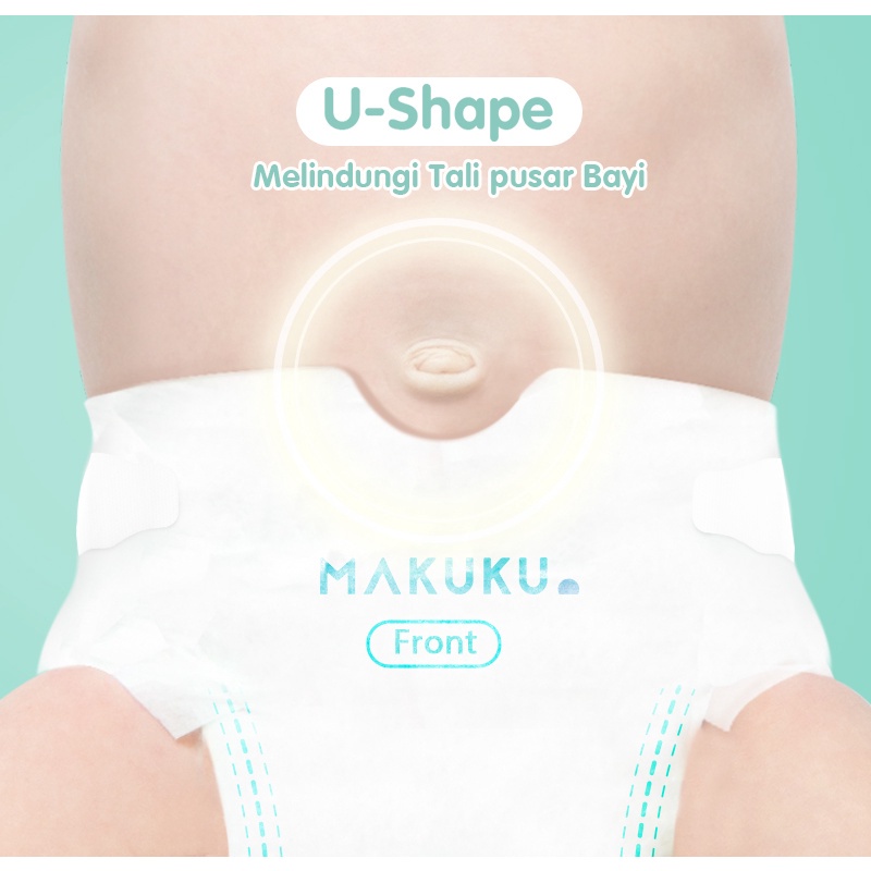 [BabyFriendly] MAKUKU Air Diapers Comfort+ Tape S36 / Popok bayi Tipis SAP anti gumpal cepat kering sekali pakai tipe perekat / Nyaman dan lembut