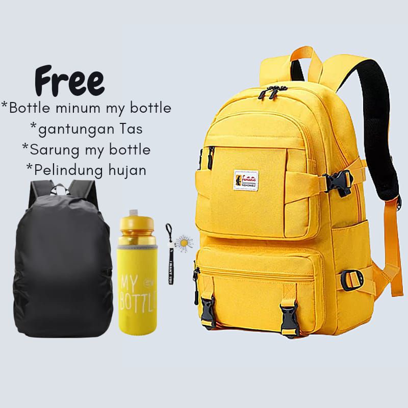 tas sekolah anak laki-laki anak perempuan backpack sekolah anak tk sd free Botol minum my bottle/free pelindung hujan