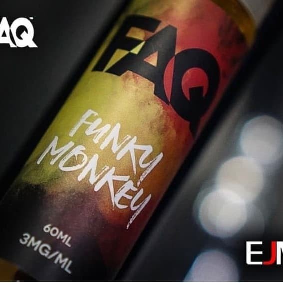 NEW CUKAI 2023 FAQ Funky Monkey 60ML by EJM - 100% Authentic USA Liquid Funky Monkey