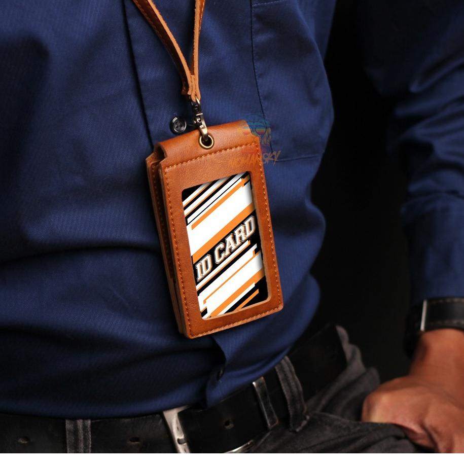 

Promo | KI3 | NAME TAG KULIT / ID CARD HOLDER KULIT / ID CARD / GANTUNGAN NAMA ID CARD KANTOR (FRONT)
