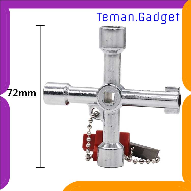 TG-PKK Kunci Pas Multifungsi 5 in 1 dengan Obeng Plus Minus - GT-J1