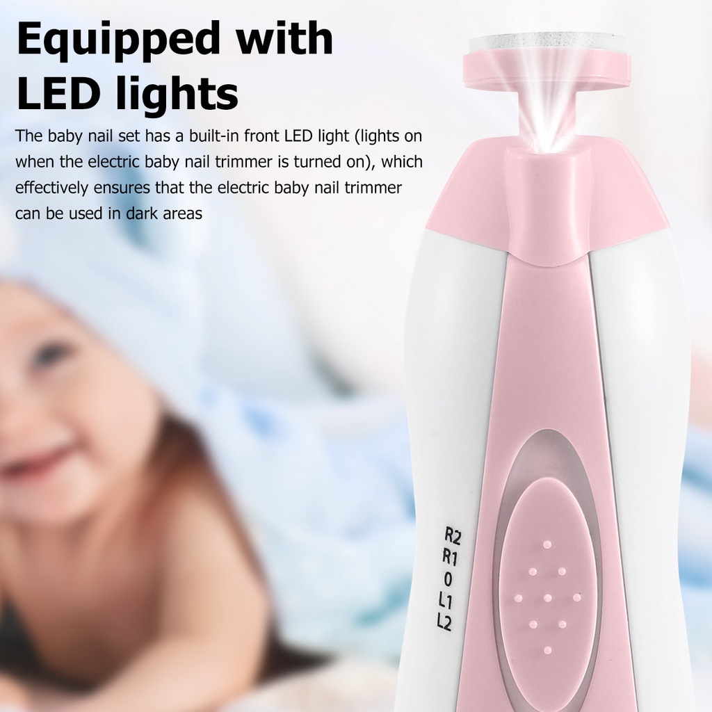 Gunting Kuku Elektrik Bayi dan Dewasa Electric Baby Nail Trimmer Set