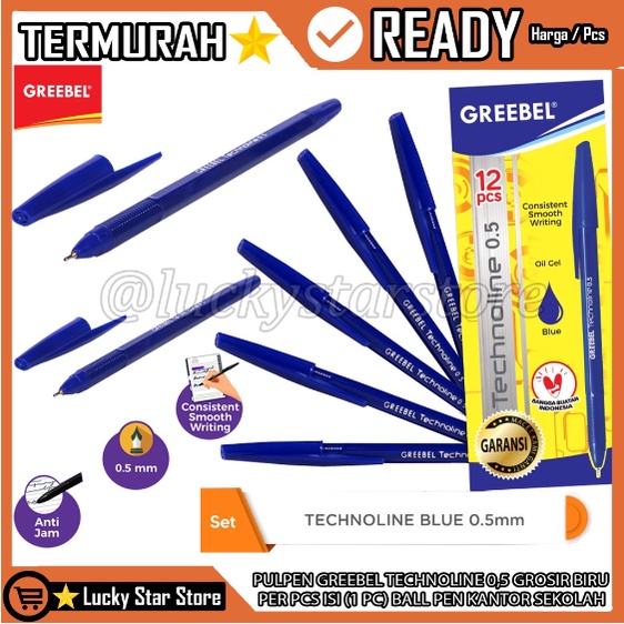 

PENA BOLPOIN PULPEN GREEBEL TECHNOLINE 0,5 GROSIR BIRU BLUE PER PCS ISI (1 PC) BALL PEN KANTOR SEKOLAH BALPEN LANCIP LUNCIP BALLPOINT BALPOIN BALPOINT BOLPOINT BOLLPOINT BLUE TINTA ALAT TULIS MENULIS BOLPAIN