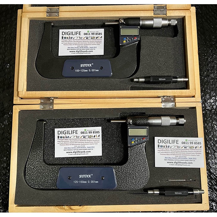 Jual Digital Micrometer 100125mm 0.001mm Syntek Mikrometer 0.001 mm