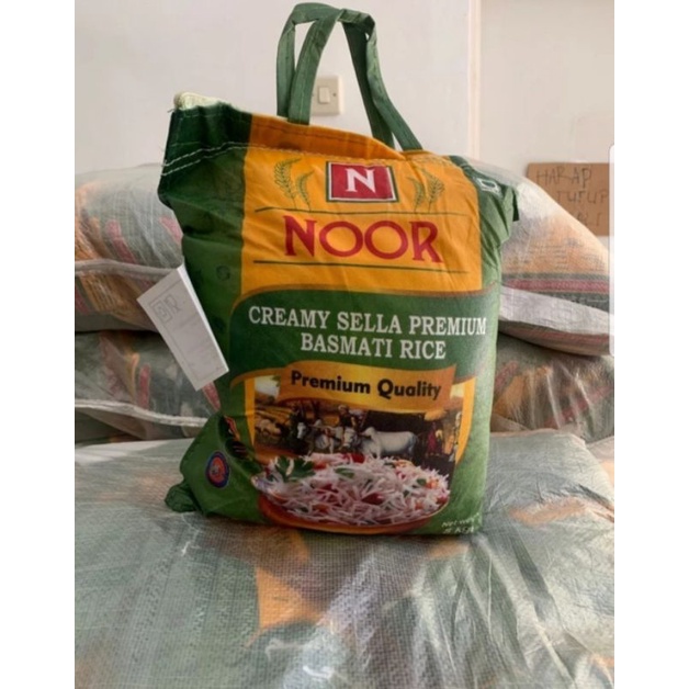 

Basmati Noor Creamy sella Premium kemasan 5 kg Repack