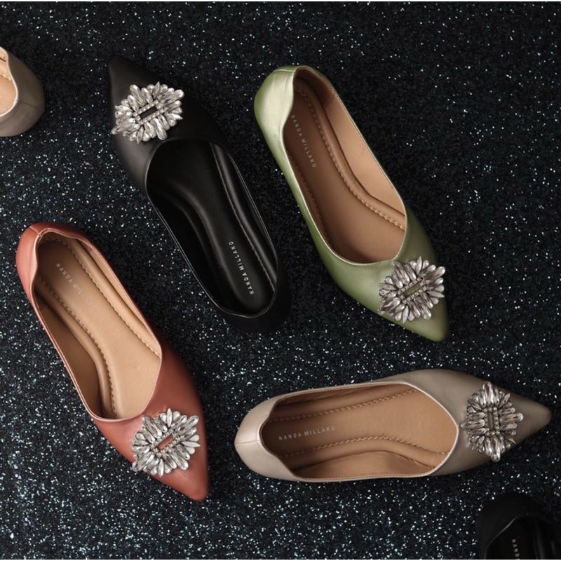 NM JOY 002 FLATSHOES / FLAT SHOES SEPATU TEPLEK MURAH NYAMAN PREMIUM BERKUALITAS / NANDA MILLANO