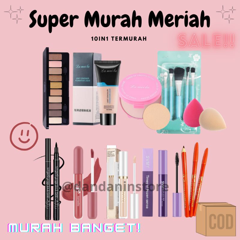 Paket Set Make Up Kosmetik Murah Banget 20in110in1 Lengkap Murah Lameila Maybeline Maycreate Toko kosmetik Lengkap Murah Import Korea Pemula