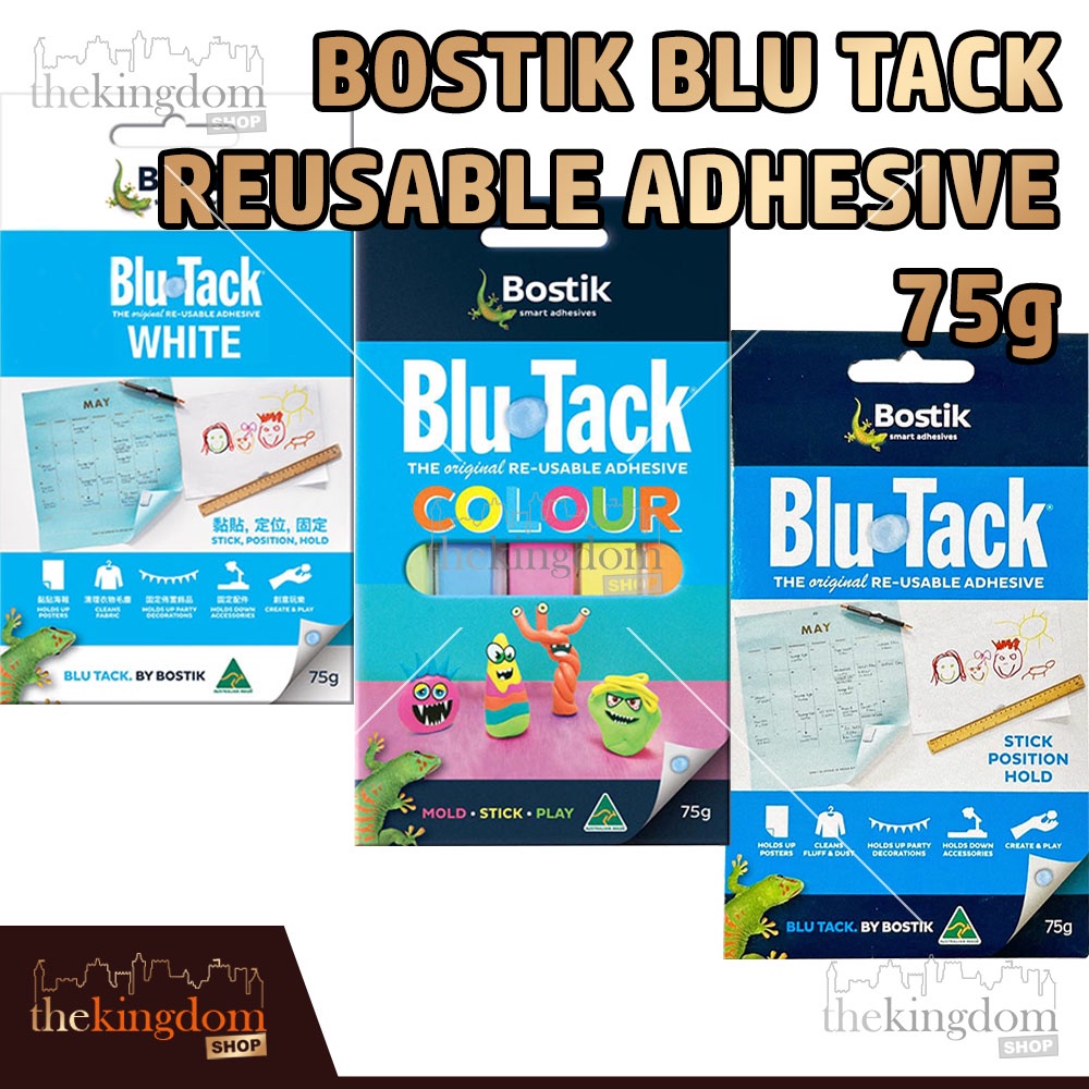 Mastice Adesivo Bostik Blu-Tack - 60g, Bianco, Riutilizzabile E Non Tossico - Foto 7