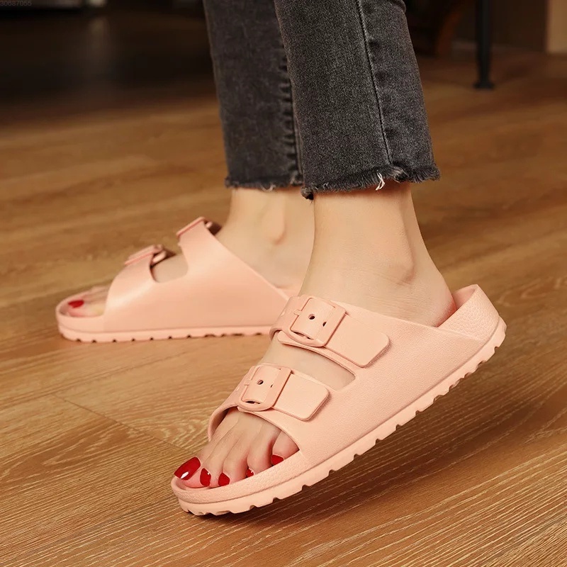 Sandal Wanita Briken Sandal Slip On Style Korea Import Real Pict ForeverYoung