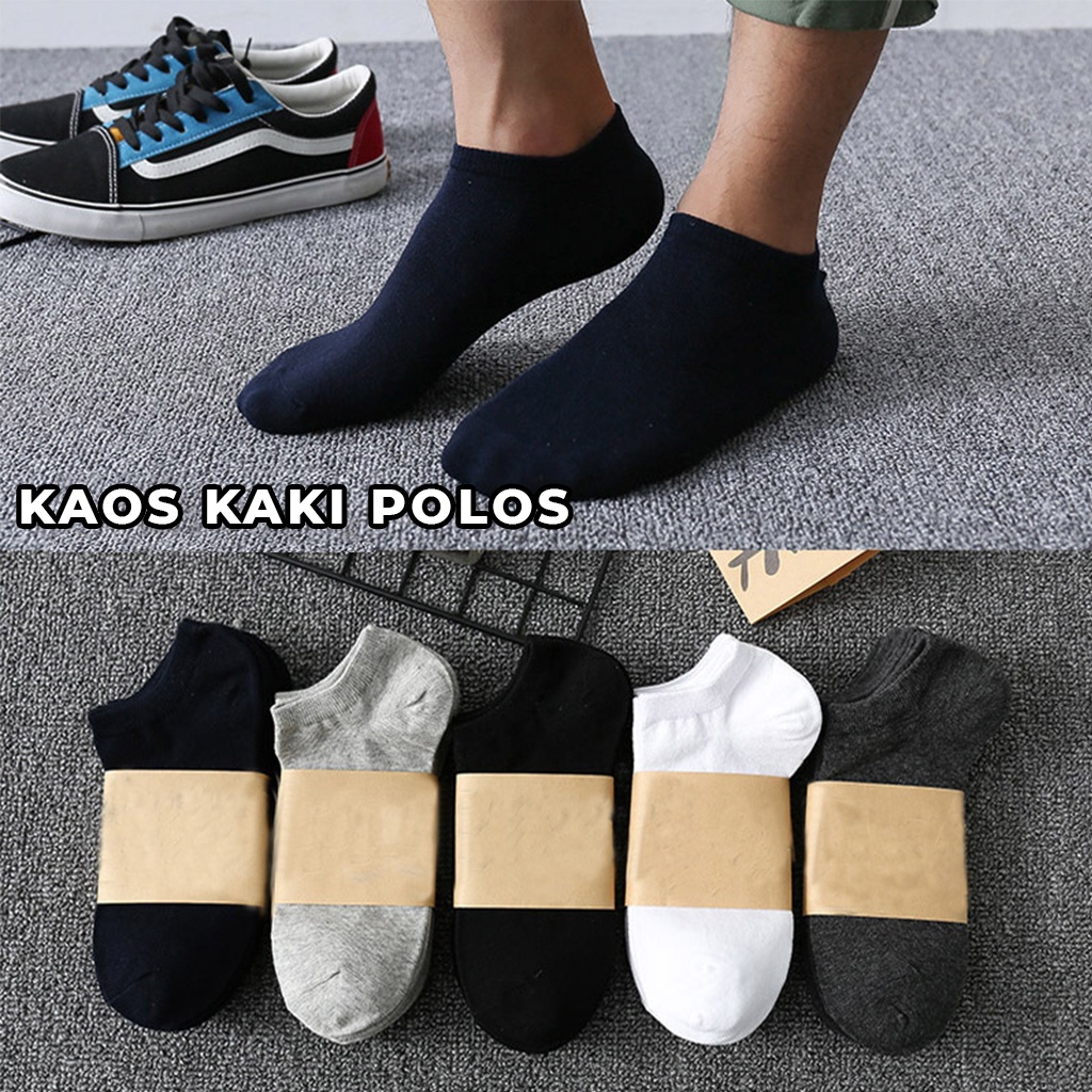 Kaos Kaki Pendek Polos Sock Pria Wanita Korea Kos Kaki Sekolah Ankle Anak Dewasa Kasual | GROSIRXPRESS