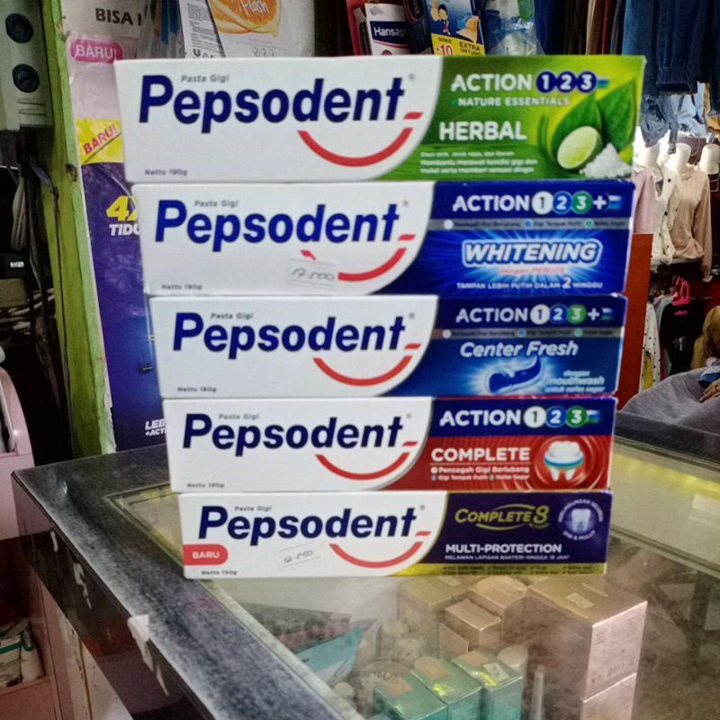Pepsodent Pasta Gigi All Varian Pemutih Mencegah Lubang dll