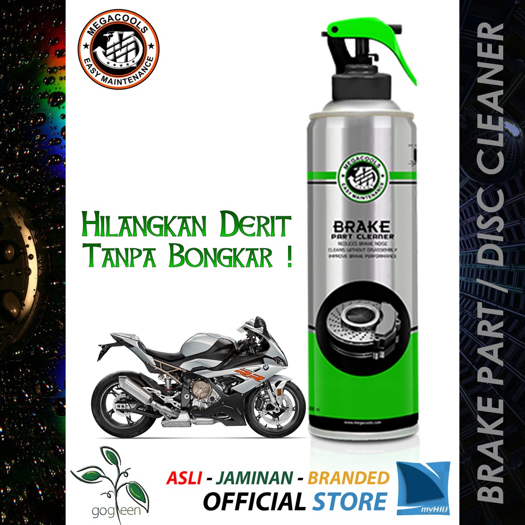 Pembersih Rem Disc Tanpa Bongkar 500 ml / Brake Part Cleaner MEGACOOLS