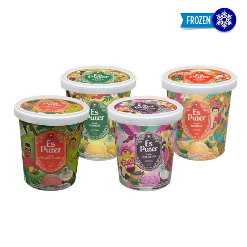 Diamond Es Puter 473 ml / ice cup nangka durian kelapa muda tape ketan