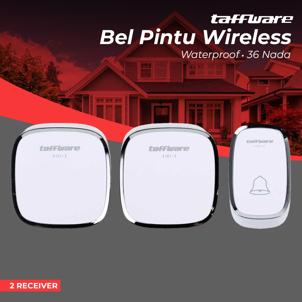 Taffware Bel Pintu Wireless Doorbells Waterproof 36 Nada - A101