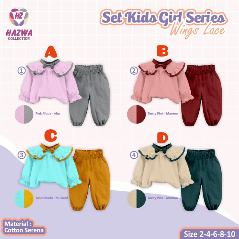 Ready  Set kids wings lace by hazwa