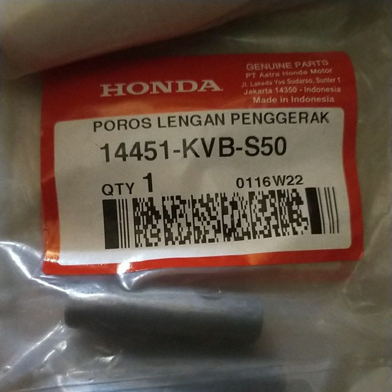 14451-KVB-S50 HGP 100%  PEN TEMPLAR AS PELATUK SHAFT IN ROCKER ARM VARIO 110 14451KVBS50