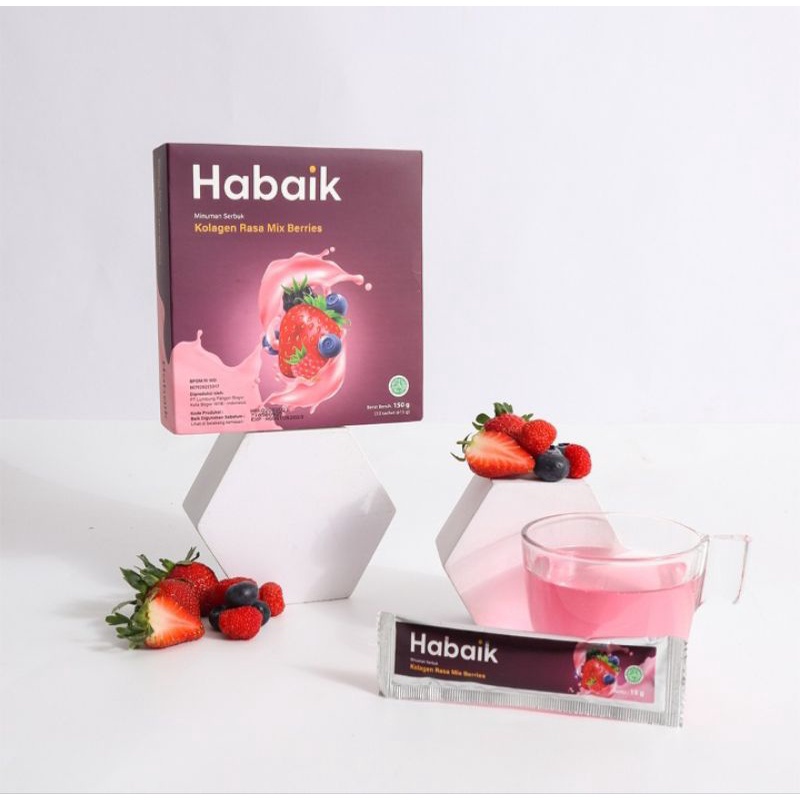 Minuman Kesehatan Kolagen Habaik Kolagen Rasa Mix Berry