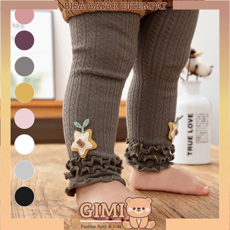 Legging Lejing Leging Anak Bayi Perempuan Import Motif Bintang Bunga 0 6 Bulan 6 12 Bulan Celana Pan