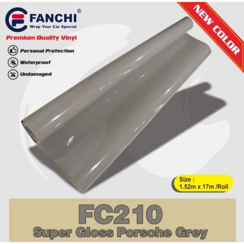 Sticker Fanchi FC210 Super Gloss Glossy Porsche Grey Premium Wrap