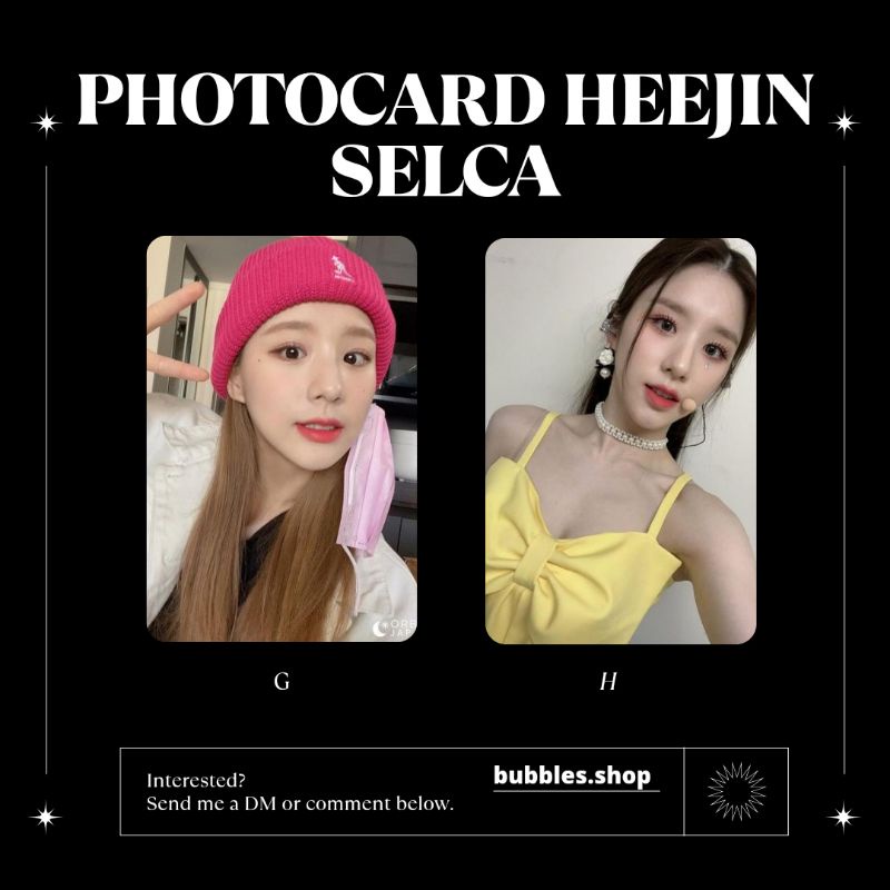 PHOTOCARD UNOFFICIAL HEEJIN LOONA SELCA