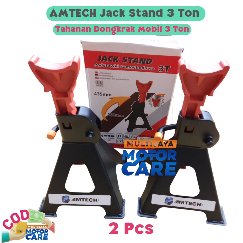 Amtech Jack Stand 3 Ton - Tahanan Ganjalan Dongkrak Mobil Jackstand