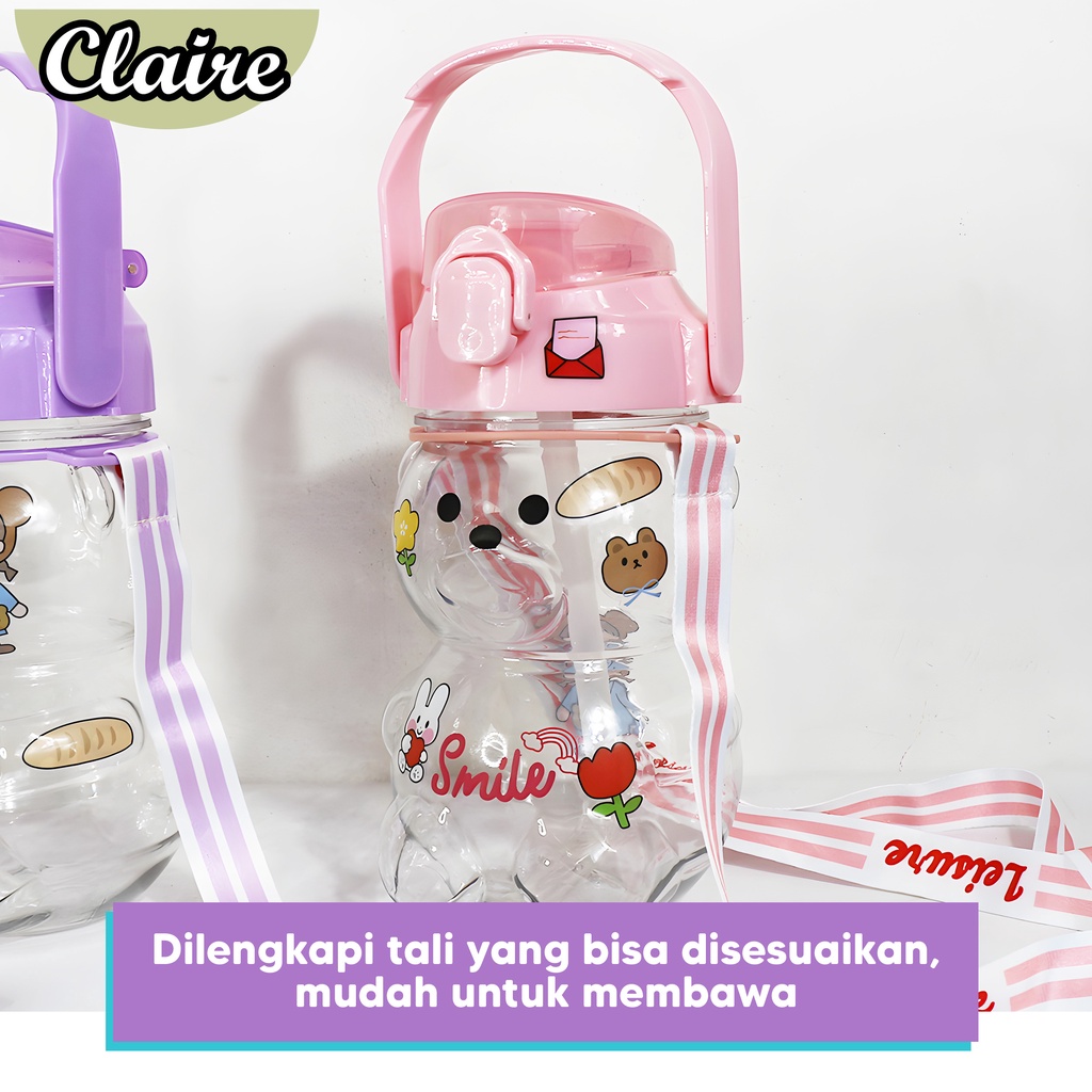 BOTOL BONEKA POLOS 1,1Liter / BOTOL MINUM POLOS BONEKA / BOTOL VIRAL TERMURAH 1100ML